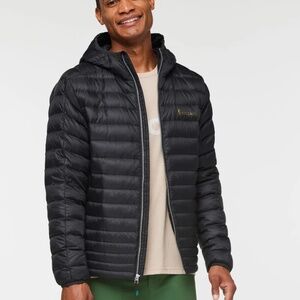 Cotopaxi Fuego Down Hooded Jacket - Men Small Black